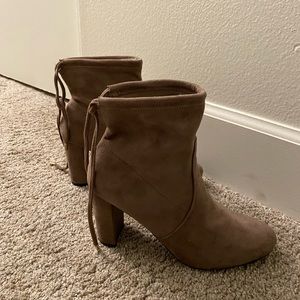 Suede booties